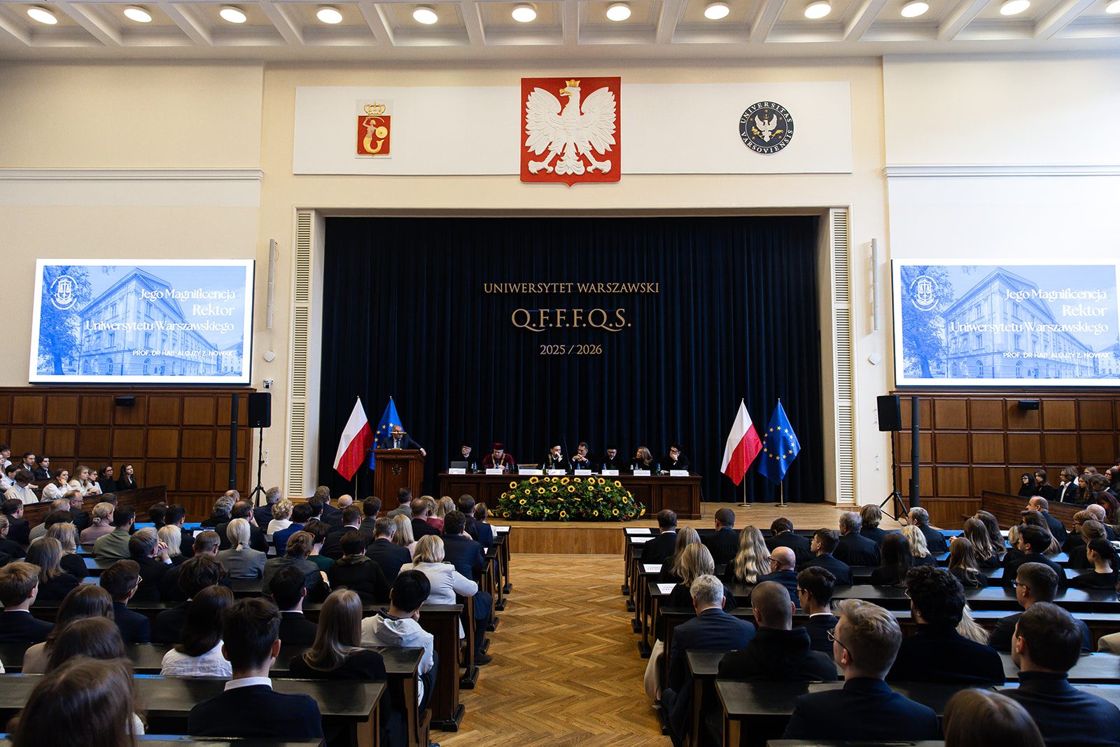 Auditorium Maximum UW podczas inauguracji