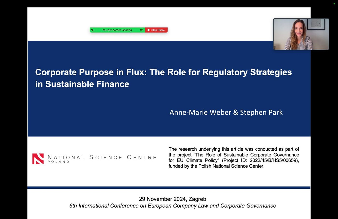 6th International Conference on European Company Law and Corporate Governance, Zagrzeb 2024