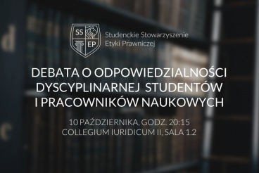 Debata o odpowiedzialności dyscyplinarnej - 10.10.2019 r.