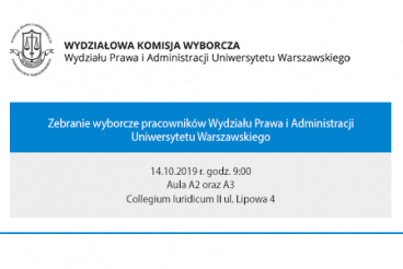 Zebranie wyborcze - 14.10.2019 r.