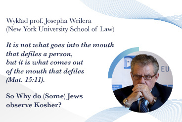 Wykład prof. Josepha Weilera (New York University School of Law)