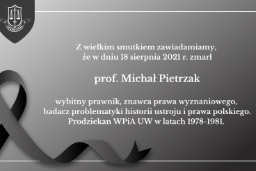 Odszedł Profesor Michał Pietrzak