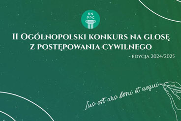 Sukces studentów WPiA UW w II Ogólnopolskim Konkursie na Glosę z Postępowania Cywilnego