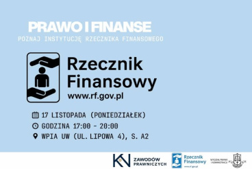 KNZP – „Prawo i finanse – poznaj instytucję Rzecznika Finansowego”